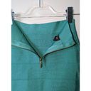 Bebe Vintage Y2K  Bandage Mini Skirt Light Turquoise Blue Green Exposed Zipper XS Photo 3