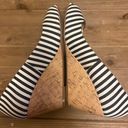 CL by Laundry CL laundry  striped white blue wedge heels size 8.5 Photo 1