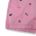 Polo  Ralph Lauren Embroidered Pineapple Shoe Pink Chino Shorts Size 2 3" Photo 2