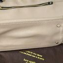 Kate Spade  Shoulder Bag with Handles Leather Taupe w Black Strap Gold Hardware Photo 12