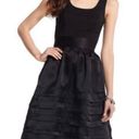 White House | Black Market  Fit & Flare Silk Cocktail Dress Black Size 0 EUC Photo 0