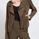 Lysse NWT  Bea Brown Vegan Faux Suede Moto Biker Jacket Photo 0