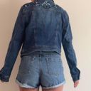 Romeo + Juliet Couture Blue Embroidered Denim Jacket  Photo 3