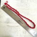 Twisted Red seed beaded  necklace Photo 3