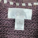 The Loft Vintage y2k Brown Crochet Knit Velvet Ribbon Shrug Cardigan Sweater Photo 5