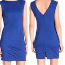 Tracy Reese Plenty Dresses by  Jilian Scuba Lazer-Cut Dress Sz 14 Cobalt Blue NWT Photo 0