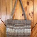 The Sak  Terra Stripe Riviera Crochet Tote Shoulder Bag (3424) Photo 0