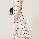 The Great  Jones White Polka Dot Ruffle Sleeve Dress Size Large $250 Photo 0