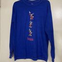 Disney  Mickey Mouse Fantasia blue long sleeve crew neck shirt size Small Photo 0