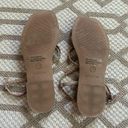 Steve Madden Nude Tan Braided Strappy Square Toe Sandals Size 7.5 Photo 3