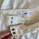 Mango NWOT  Solid White High Rise Trousers Cropped Dress Pants Size Small Photo 8