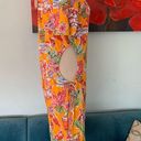 ZARA New NWT  Women Dress Size Small S Tropical Print Adjustable Cut Out Sides Photo 6