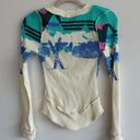 Free People  XS Blue Ski Thermal Top Photo 3