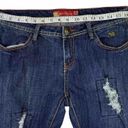 Apple Bottoms Apple Bottom Jeans Size 9/10 Medium Embroidered Distressed Boot Cut Photo 8