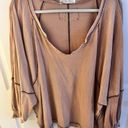 Free People NWOT  Wish I Knew Pullover Size Medium Slouchy Oversized Lagenlook Photo 5