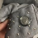 Cache Vintage  Denim Style Nylon Jacket Silver MED Photo 9