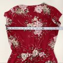 Nordstrom  Red Romper Shorts S Mimi Chica Short Sleeve One Piece Floral Photo 7