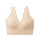 True & Co. Bra True Everybody V Neck Small Nude Beige Padded Wireless Bras Photo 1