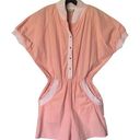 One Piece Vintage 80s 90s Peach  Romper Large Photo 0