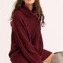 Free People NWT  Oversized Ribbed Chunky Knit Turtleneck‎ Pullover Sweater Sz XS Photo 7