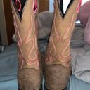 John Deer Square Toe Boot Size 8.5 Photo 2