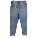 Vervet  Rendition Emma Distressed Mom Blue Jeans Ultra High-Rise Cotton 26 VT1151 Photo 7