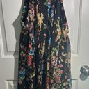 Betsey Johnson Women Dress 6 Floral Chiffon Halter Lined Zipper Pleated Elegant Photo 4