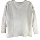 Athleta Merino Wool Blend Chunky Ribbed Cream Crewneck Sweater Small Neutral Photo 5