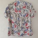 Erika  Womens Size Small Button Front Shirt Top Photo 2