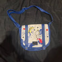 Lounge Fly  Disney Heart logo Alice in Wonderland Blue White Crossbody Bag Photo 6