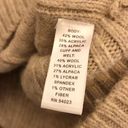 Banana Republic Wool Blend V Neck Cable Knit Faux Wrap Short Sleeve Tan Brown S Photo 4