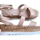 Steve Madden  Blush Cork Wedge Platform Sandal Sz 9.5 Photo 0