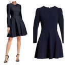 Gal Meets Glam  Celeste Fit and Flare Dress Navy Photo 1