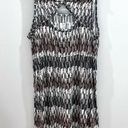 Sonoma  mocha gray and white twist back dress size XL Photo 2