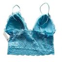 Abound  Lace Longline Blue Bralette Medium NEW Photo 4