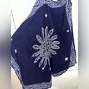 Advance Apparels Vintage Embroidered Tie Dye Boho Off the Shoulder Wrap Dress OS Blue Size undefined Photo 10