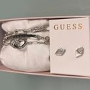 Guess Silver Bracelets And Earrings Set Photo 1