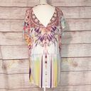 Calia by Carrie  Underwood Multicolor Pastel Kaftan Swimsuit Coverup Size S Photo 3