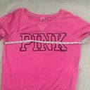 PINK - Victoria's Secret PINK women medium pink and Black pullover sweatshirt Photo 4