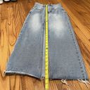 PARKE Center Slit Midi Maxi Jean Skirt Size XXS Photo 4