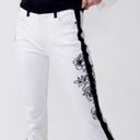 White House | Black Market NWT WHBM High Rise Contrast Floral Straight Leg Jeans Photo 0