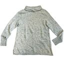 Talbots  Women’s 100% Cashmere Gray Speckled Sabrina Portrait Collar Sweater M P Photo 0