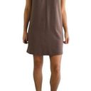 Carmen Marc Valvo  Tan Crepe Swing Shift Dress Women Size Medium Photo 0