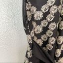 Yoana Baraschi Baraschi Sleeveless Silk Flowered Pleated Black Tie Top Size Small Photo 4