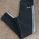 Adidas black and white athletic leggings size large Photo 0