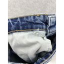 ZARA Women's Blue Denim Jeans Distressed Paneled Size 2 Straight Cotton blend Photo 2