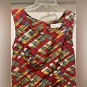 Kathie Lee Collection Vintage  Multicolored Geometric Printed Sleeveless Dress Photo 1