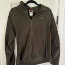 The North Face Women’s Fleece Zip Jacket Medium olive Green FLAWED Photo 0