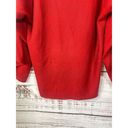 BCBGMAXAZRIA  Women's Acrylic Long Sleeve Ribbed Turtleneck Sweater Red Large Photo 2