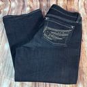 Rock & Republic Rock Republic KASANDRA Womens Size 14 Dark Blue Boot Cut Jeans Denim Pants 35x32 Photo 1